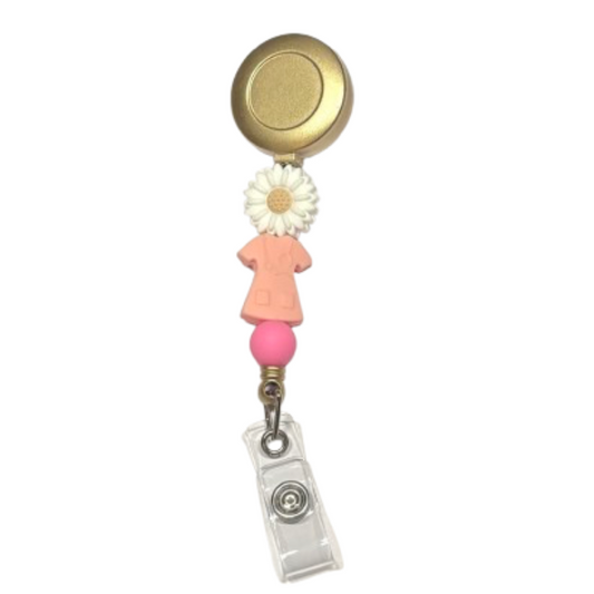 Badgehouder Pink Daisy